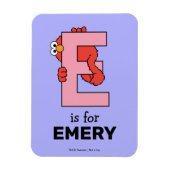 Elmo Alphabet | E Pink Magnet (Vertikal)