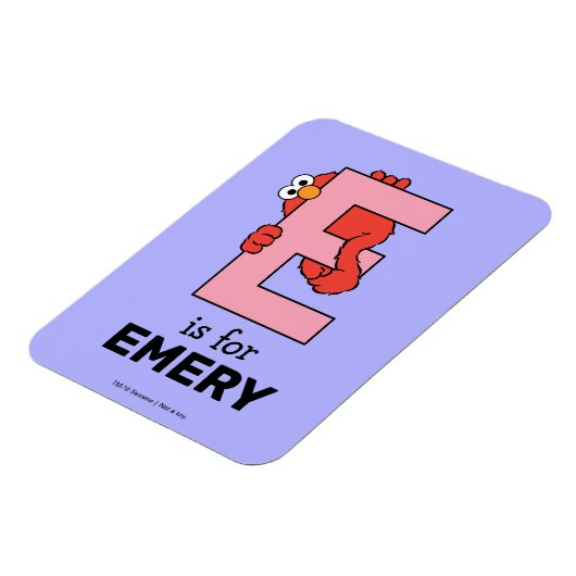 Elmo Alphabet | E Pink Magnet (Linke Seite)