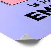 Elmo Alphabet | E Pink Poster (Ecke)