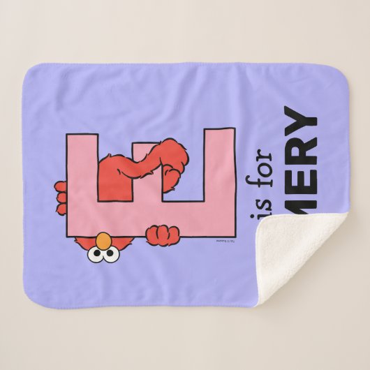Elmo Alphabet | E Pink Sherpadecke (Vorderseite (Horizontal))
