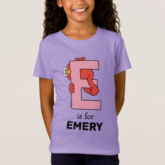 Elmo Alphabet | E Pink T-Shirt (Vorderseite)