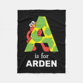 Elmo Alphabet | Ein Apfel Fleecedecke (Vorderseite)