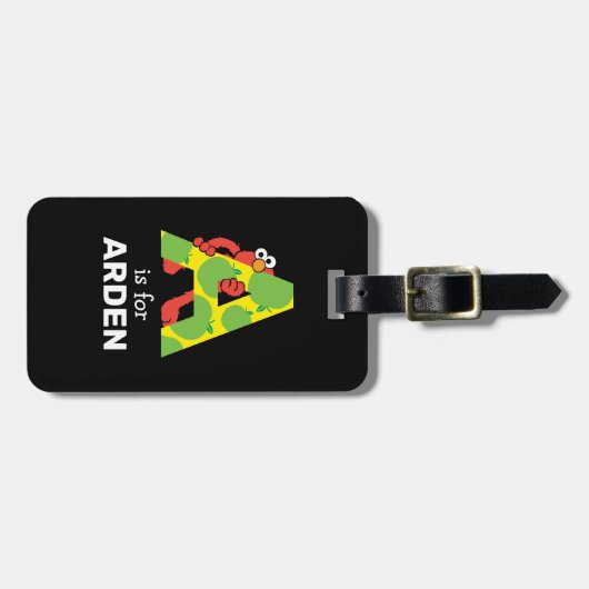 Elmo Alphabet | Ein Apfel Gepäckanhänger (Vorderseite horizontal)