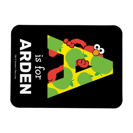 Elmo Alphabet | Ein Apfel Magnet (Horizontal)