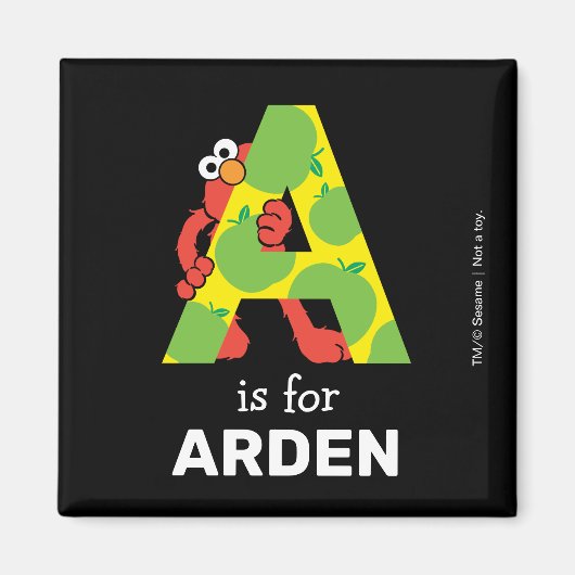Elmo Alphabet | Ein Apfel Magnet (Vorne)