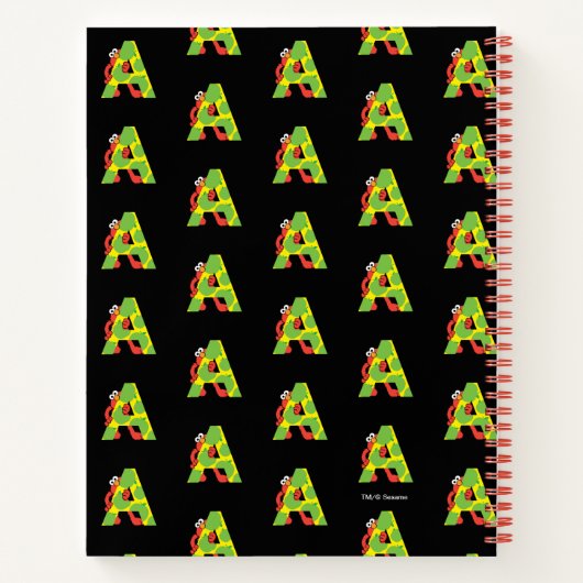 Elmo Alphabet | Ein Apfel Notizblock (Rückseite)