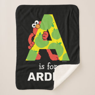 Elmo Alphabet Ein Apfel Sherpadecke