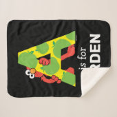 Elmo Alphabet | Ein Apfel Sherpadecke (Vorderseite (Horizontal))