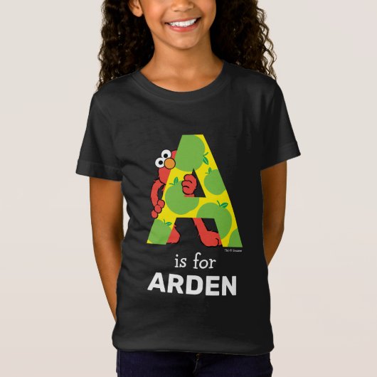 Elmo Alphabet | Ein Apfel T-Shirt (Vorderseite)