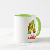 Elmo Alphabet | Ein Apfel Tasse (VorderseiteRechts)