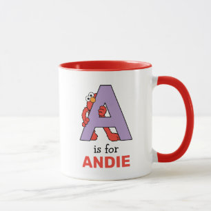 Elmo Alphabet Ein Purpur Tasse