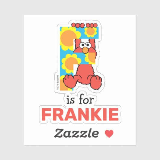 Elmo Alphabet | F BLUME Aufkleber (Blatt)