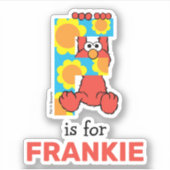 Elmo Alphabet | F BLUME Aufkleber (Vorderseite)