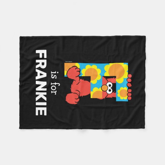 Elmo Alphabet | F BLUME Fleecedecke (Vorderseite (Horizontal))