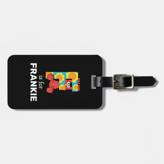 Elmo Alphabet | F Blume Gepäckanhänger (Vorderseite horizontal)