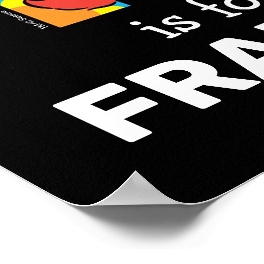 Elmo Alphabet | F BLUME Poster (Ecke)