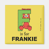 Elmo Alphabet | F Green Magnet (Vorne)