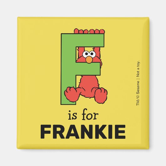 Elmo Alphabet | F Green Magnet (Vorne)