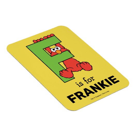 Elmo Alphabet | F Green Magnet (Rechte Seite)