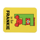 Elmo Alphabet | F Green Magnet (Horizontal)