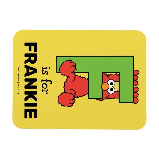 Elmo Alphabet | F Green Magnet (Horizontal)