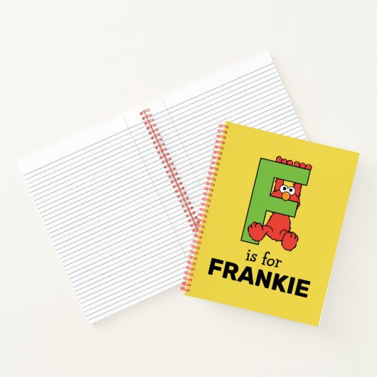 Elmo Alphabet | F Green Notizblock (Innenseite)