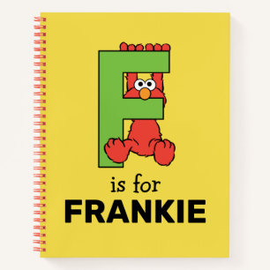 Elmo Alphabet F Green Notizblock