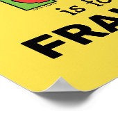 Elmo Alphabet | F Green Poster (Ecke)