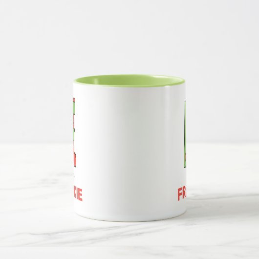 Elmo Alphabet | F Green Tasse (Zentrum)