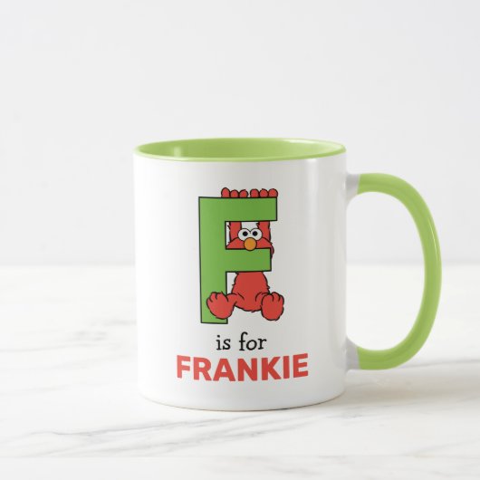 Elmo Alphabet | F Green Tasse (Rechts)