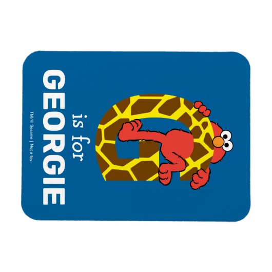 Elmo Alphabet | G Giraffe Magnet (Horizontal)