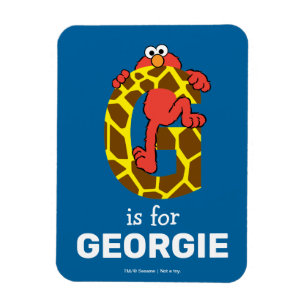 Elmo Alphabet   G Giraffe Magnet