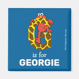 Elmo Alphabet   G Giraffe Magnet