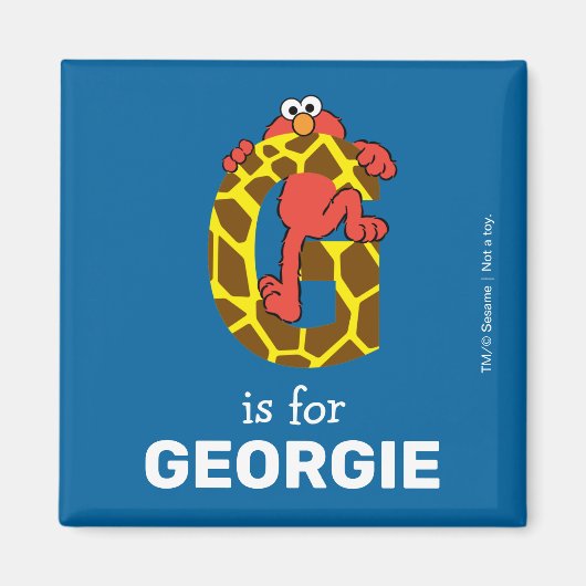 Elmo Alphabet | G Giraffe Magnet (Vorne)