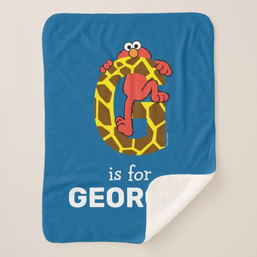 Elmo Alphabet | G Giraffe Sherpadecke (Vorderseite)