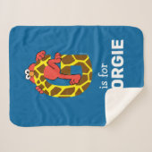 Elmo Alphabet | G Giraffe Sherpadecke (Vorderseite (Horizontal))
