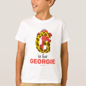 Elmo Alphabet | G Giraffe T-Shirt (Vorderseite)