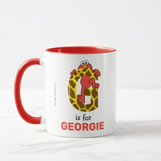 Elmo Alphabet | G Giraffe Tasse (Links)