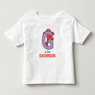 Elmo Alphabet G Lila Kleinkind T-shirt