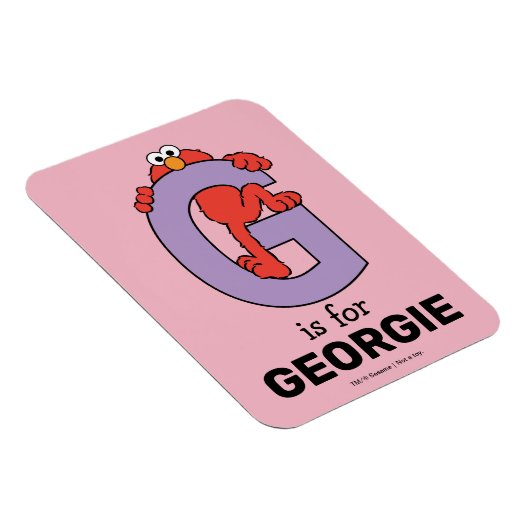 Elmo Alphabet | G LILA Magnet (Rechte Seite)