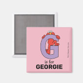 Elmo Alphabet | G LILA Magnet (Vorderseite/Rückseite)