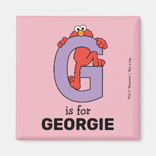 Elmo Alphabet   G LILA Magnet