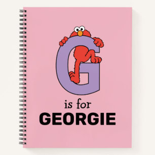 Elmo Alphabet G LILA Notizblock