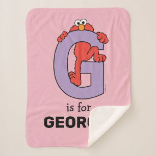 Elmo Alphabet G LILA Sherpadecke