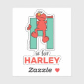 Elmo Alphabet | H Green Aufkleber (Blatt)