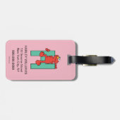 Elmo Alphabet | H Green Gepäckanhänger (Rückseite horizontal)