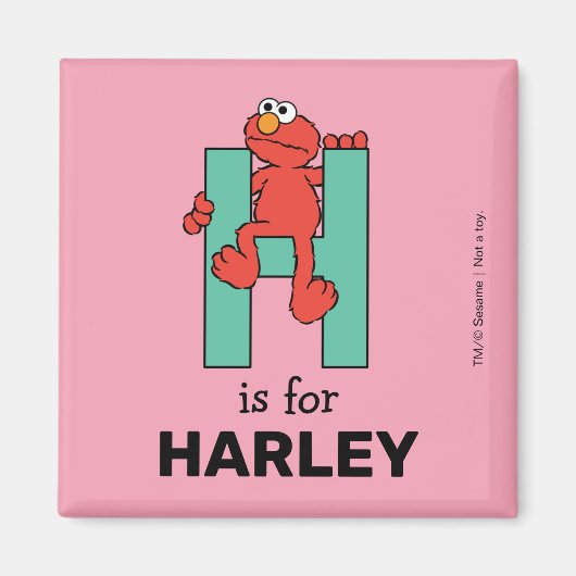 Elmo Alphabet | H Green Magnet (Vorne)