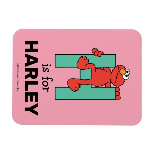 Elmo Alphabet | H Green Magnet (Horizontal)