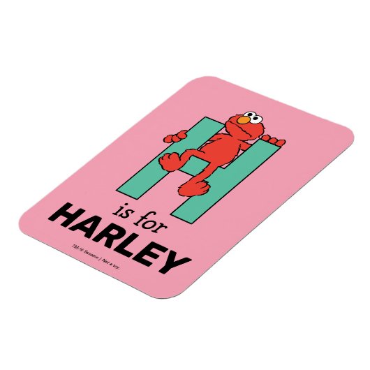 Elmo Alphabet | H Green Magnet (Linke Seite)