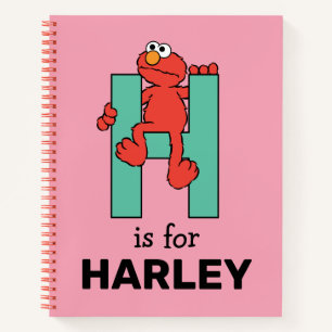 Elmo Alphabet   H Green Notizblock